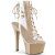 Pleaser Stiefelette ASPIRE-600-30 Transparent Nude EU-35 / US-5