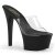 Pleaser Pantolette ASPIRE-601 Transparent Schwarz Strass EU-35 / US-5