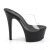 Pleaser Pantolette ASPIRE-601 Transparent Schwarz Strass EU-35 / US-5