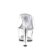 Pleaser Pantolette ASPIRE-601 Transparent Silber EU-35 / US-5