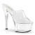 Pleaser Pantolette ASPIRE-601 Transparent Silber EU-37 / US-7