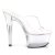 Pleaser Pantolette ASPIRE-601 Transparent Silber EU-37 / US-7