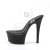 Pleaser Sandalette ASPIRE-608 Transparent Schwarz EU-35 / US-5
