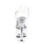 Pleaser Sandalette ASPIRE-608 Transparent Silber EU-35 / US-5