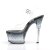 Pleaser Sandalette ASPIRE-608STD Transparent Schwarz EU-35 / US-5