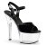Pleaser Sandalette ASPIRE-609 Schwarz Transparent EU-37 / US-7