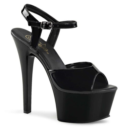 Pleaser Sandalette ASPIRE-609 Schwarz EU-38 / US-8