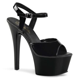 Pleaser Sandalette ASPIRE-609 Schwarz EU-38 / US-8