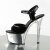 Pleaser Sandalette ASPIRE-609 Schwarz Silber Chrom EU-35 / US-5