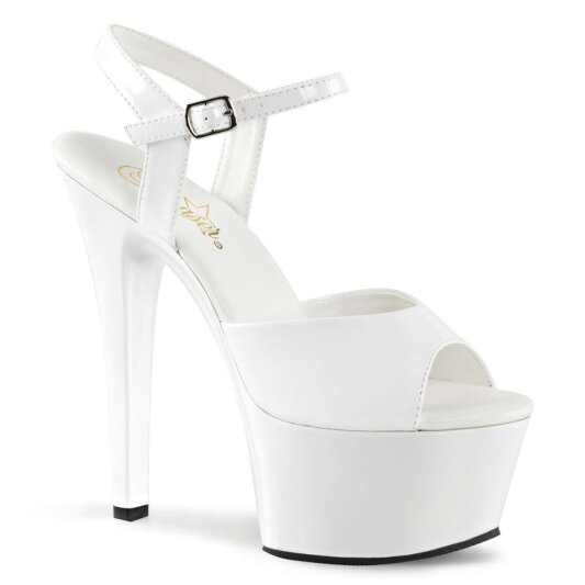 Pleaser Sandalette ASPIRE-609 Weiß EU-35 / US-5