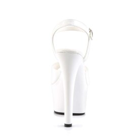 Pleaser Sandalette ASPIRE-609 Weiß EU-35 / US-5