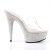 Pleaser Pantolette BEJEWELED-601DM Transparent Silber Strass EU-35 / US-5