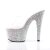 Pleaser Pantolette BEJEWELED-701MS Transparent Silber Strass EU-35 / US-5