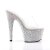 Pleaser Pantolette BEJEWELED-701MS Transparent Silber Strass EU-35 / US-5