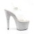 Pleaser Sandalette BEJEWELED-708DM Transparent Silber Strass EU-35 / US-5