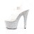 Pleaser Sandalette BEJEWELED-708MS Transparent Silber Strass EU-35 / US-5