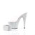 Pleaser Pantolette BEJEWELED-712RS Transparent Silber Strass EU-35 / US-5