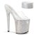 Pleaser Pantolette BEJEWELED-812RS Transparent Silber Strass EU-38 / US-8