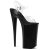 Pleaser Sandalette BEYOND-008 Transparent Schwarz EU-40 / US-10