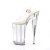 Pleaser Sandalette BEYOND-008 Transparent Silber EU-40 / US-10
