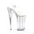 Pleaser Sandalette BEYOND-008 Transparent Silber EU-41 / US-11