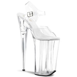 Pleaser Sandalette BEYOND-008 Transparent Silber EU-35 /...