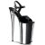 Pleaser Sandalette BEYOND-009 Schwarz Siber Chrom EU-40 / US-10