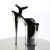 Pleaser Sandalette BEYOND-009 Schwarz Siber Chrom EU-37 / US-7