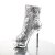 Pleaser Stiefelette BLONDIE-R-1008 Silber Multi Strass Chrom EU-35 / US-5