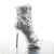 Pleaser Stiefelette BLONDIE-R-1008 Silber Multi Strass Chrom EU-35 / US-5
