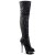 Pleaser Overknee Stiefel BLONDIE-R-3011 Schwarz EU-35 / US-5