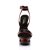 Pleaser Sandalette BLONDIE-631-2 Schwarz Rot EU-35 / US-5