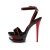 Pleaser Sandalette BLONDIE-631-2 Schwarz Rot EU-35 / US-5