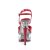 Pleaser Sandalette CAPTIVA-609 Transparent Rot EU-35 / US-5
