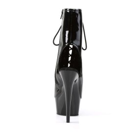 Pleaser Stiefelette DELIGHT-1016 Schwarz EU-35 / US-5
