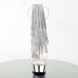 Pleaser Stiefelette DELIGHT-1017RSF Transparent Silber...