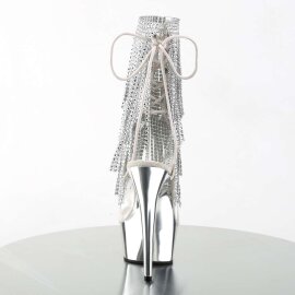 Pleaser Stiefelette DELIGHT-1017RSF Transparent Silber Chrom EU-41 / US-11