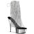 Pleaser Stiefelette DELIGHT-1017RSF Transparent Silber Chrom EU-35 / US-5