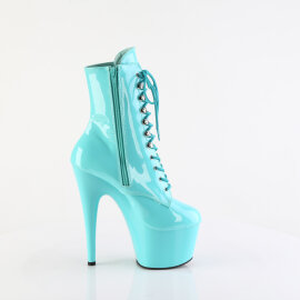Pleaser ADORE-1020 Plateau Stiefeletten Lack Türkis