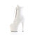 Pleaser ADORE-1020 Plateau Stiefeletten Kunstleder Weiß
