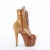 Pleaser ADORE-1020DC Plateau Stiefeletten Lack Braun