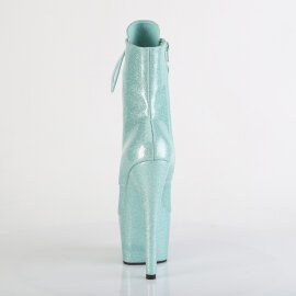 Pleaser ADORE-1020GP Plateau Stiefeletten Lack Glitter Mintgrün
