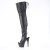 Pleaser ADORE-3017 Plateau Overknee Stiefel Snakeprint Schwarz