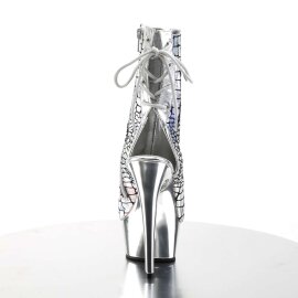 Pleaser Stiefelette DELIGHT-1018HG Silber Hologram Chrom EU-35 / US-5