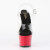 Pleaser ADORE-708 Plateau Sandaletten Clear Rot