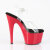 Pleaser ADORE-708 Plateau Sandaletten Clear Rot