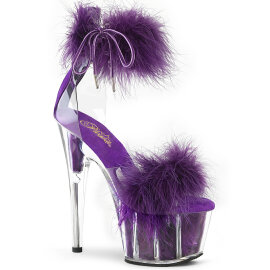Pleaser ADORE-724F Plateau Sandaletten Clear Lila