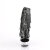 Pleaser DELIGHT-1017RSF Plateau Stiefeletten Clear Strass Schwarz