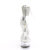 Pleaser DELIGHT-624RS Plateau Sandaletten Clear Strass Transparent Silber