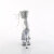 Pleaser DELIGHT-624RS-02 Plateau Sandaletten Clear Strass Transparent